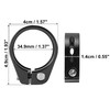 X AUTOHAUX 34.9mm Aluminium Alloy Bicycle Seat Post Clamp Seat