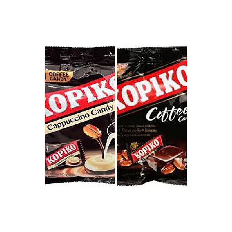 KOPIKO CAFFEE CANDY COMBO (1XCOFFEE CANDY@120g, 1xCAPPUCINO COFFEE CANDY@120g)