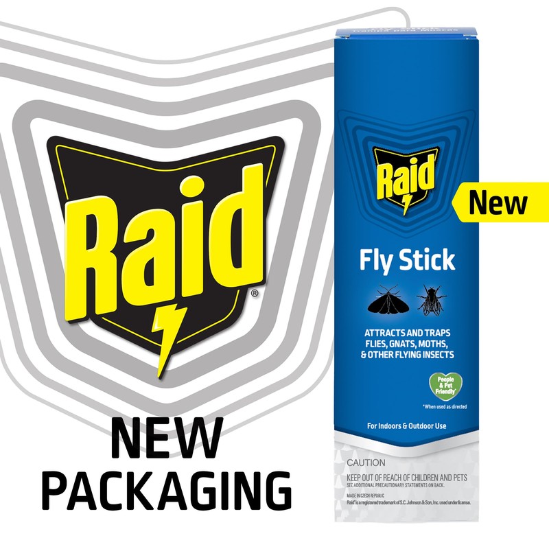 Raid Fly Stick, Pack of 6, Each Trap Catches up