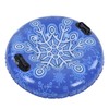 Snow Tube with Handle PVC 450lbs Load Bearing Blue White