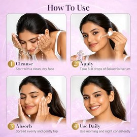 Satthwa Suero Facial Orgánico De Bakuchiol Reafirmante, Antienvejecimiento Y Reduce Arrugas Y Líneas De Expresión. Con Vitamina C Y Extracto De Raíz  