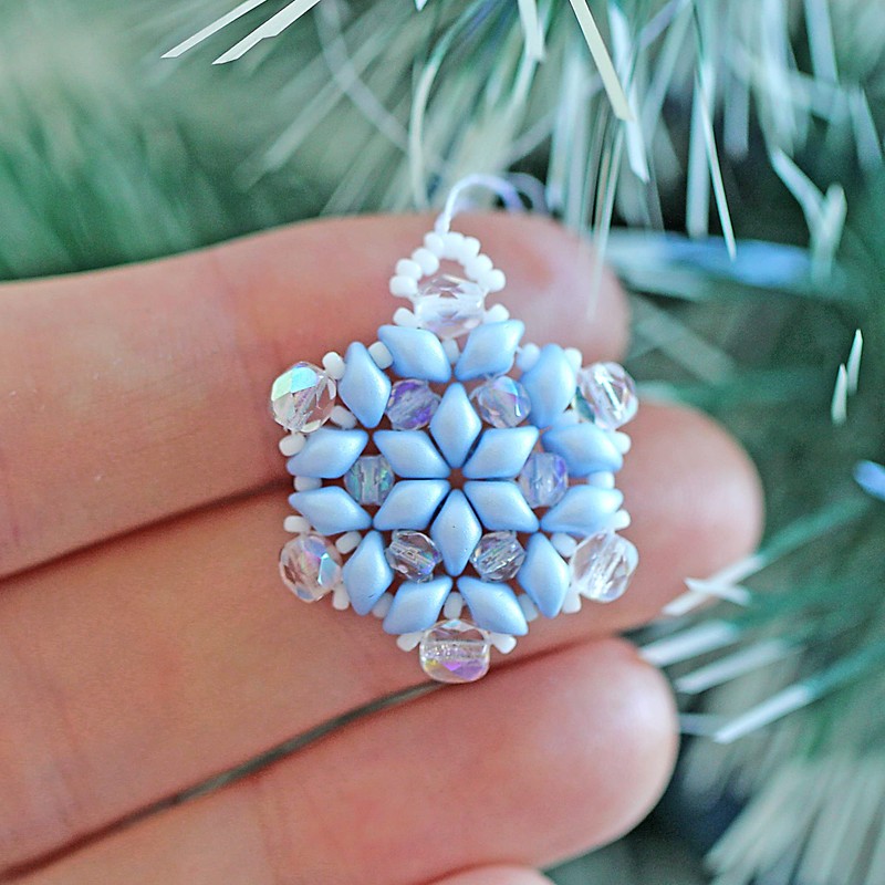 Exclusive 3 Snowflakes Bead Set (DIY Bead Jewellery Making) -