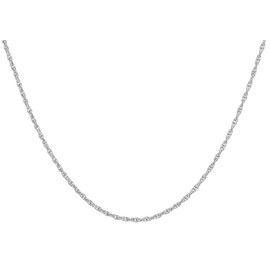 Carissima Gold Ladies 0.4mm Prince of Wales Necklace 9ct (375), Gold, No Gemstone