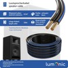 Lumonic Lautsprecherkabel | 10m Schwarz | 2X 4mm² CCA |