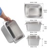 Biugaaufai 5 Pack 1/2 Size Stainless Steel Steam Pan, 6
