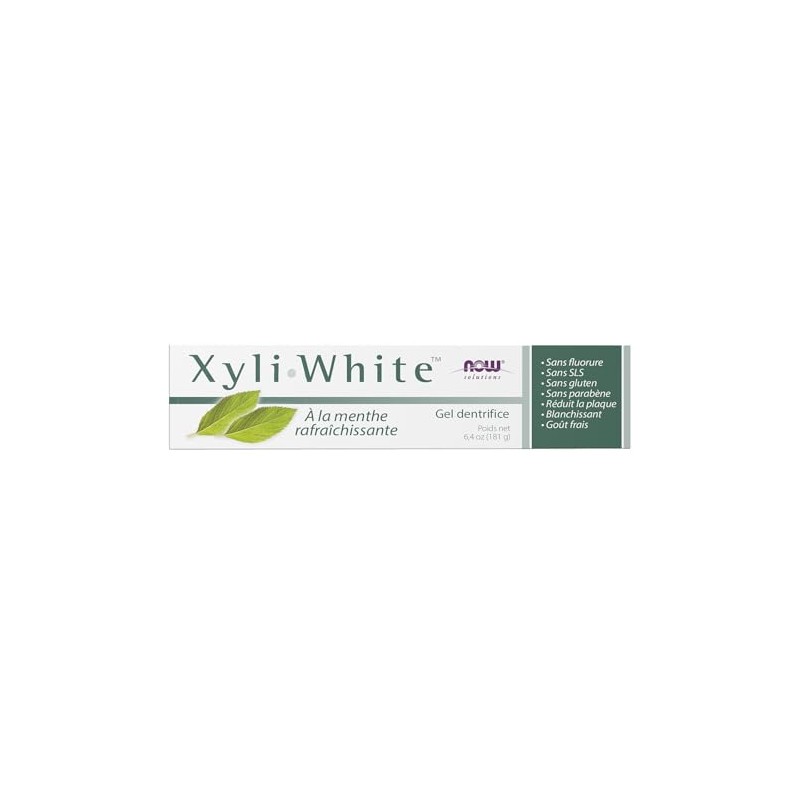 NOW Solutions, Xyliwhite™ Toothpaste Gel, 6.4-Ounce/NOW Solutions, Xyliwhite™ Gel de