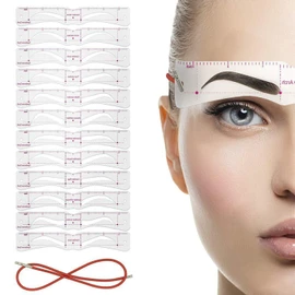 Doyime Eyebrow Template, Eyebrow Makeup Tool (Set of 12 Types) Eyebrow Stencil, Women's, Men's, Eyebrow Shape, Guide, Women's, Eyebrow Stencil, Popular, For Beginners, Makeup Tools