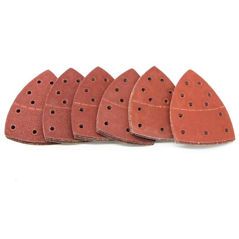 60 pieces of sandpaper triangular sander, 11-hole, 105 x 152