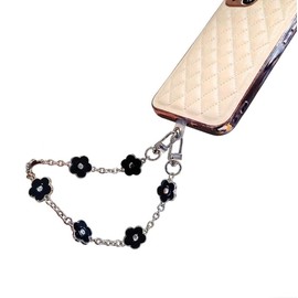 Cedar 8 Adult Cute Floral Pattern Smartphone Strap, Hand Chain, Bracelet, 2-Way, Anti-Lost, Accessory, Enamel, Flower Motif, Elegant, Neat, One size, Metal, No Gemstones