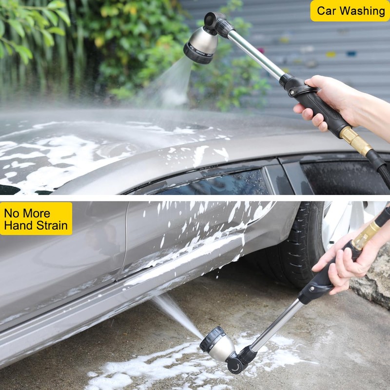 FANHAO Garden Hose Wand Heavy Duty, 16 Inches Metal Watering