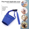 Soft Anti-Biting Barking Chewing Muzzle, Breathable Waterproof Adjustable Muzzle for