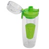 Fruit Infuser Water Bottle Anti Slip Grip Flip Top Lid