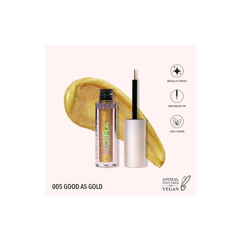 Moira Delineador Chromatic Show Liner (005, Good as Gold)