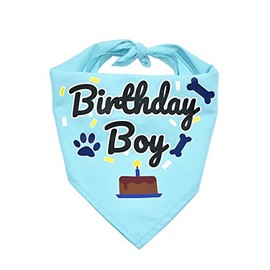 Bubblepup Dog Birthday Bandana, Dog Birthday Bandana boy Girl, Happy Birthday Dog Bandana for Girls and Boys