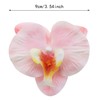 ZZHXSM 20pcs Fabric Phalaenopsis Artificial Flower Heads, Handmade DIY Flower