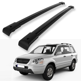 ROADFAR Black Roof Rack Crossbars Cargo Carrier Fit 2003-2008 for Honda Pilot, (Fits Side Rails Models ONLY)