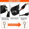 Sanuke Wire Rope Crimper Tool Kit, Swagging Tool for Copper