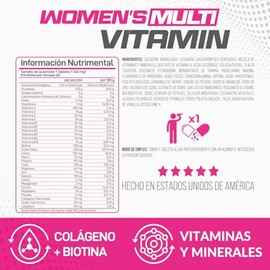 Forzagen Suplemento Alimenticio Women Multivitamin Multivitamínico Mujer Servicios Complejo Belleza Colágeno Ácido Hialurónico Biotina Salud Integral