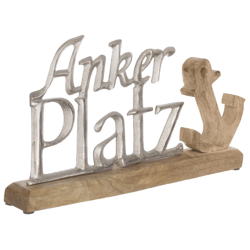 Brandsseller Decorative Lettering Anchor Square – Approx. 31 x 19