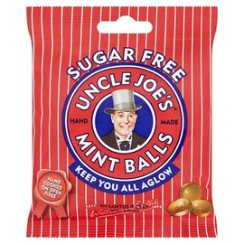 Uncle Joe's Sugar Free Mint Balls Bag 60g (Pack of 3)