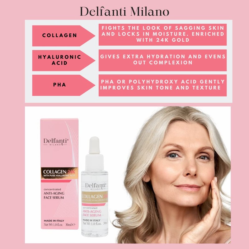 Delfanti Milano • COLLAGEN 24K with pure HYALURONIC Acid •