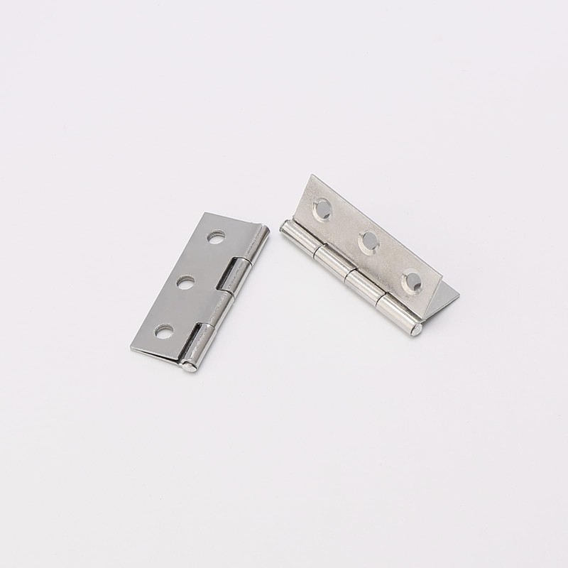 Unxuey Furniture Door Hinges, 16Pcs 1.7inch Folding Butt Hinges, Stainless