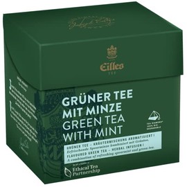 Tea Diamonds Green Tea with Mint by Eilles, Box of 20