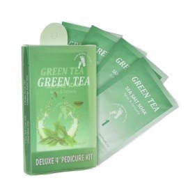 50Sets/Case Professional Deluxe Foot Spa Products 4 in 1 Pedicure Kit Pedi Box 4 Steps Pedicure Spa Setcolor: Green Tea