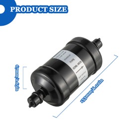 BOJACK Single Flow Refrigerant Filter Dryer Liquid Line SDML-083S 3/8" Sweat filter dryer for refrigeration for HFC CFC HCFC Straight Cool Air Conditioners from 1 to 5 Tons