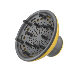 Hair Dryer Diffuser, Diffuser Attachment for Curly Hair, Universal Diffuser for 2.0-2.1" Hair Blow Dryer Long Thick Curly Wavy Hair, for Women Beauty and Personal Care (Yellow)