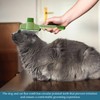 2Pcs Pet Depilatory Comb, Flea Comb with Release Button, for