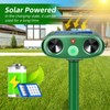 2 Pack Solar Ultrasonic Cat Repellent Outdoor, Waterproof Solar Animal