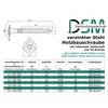 Flat Head Screws with Torx Drive (TX) | Galvanised |