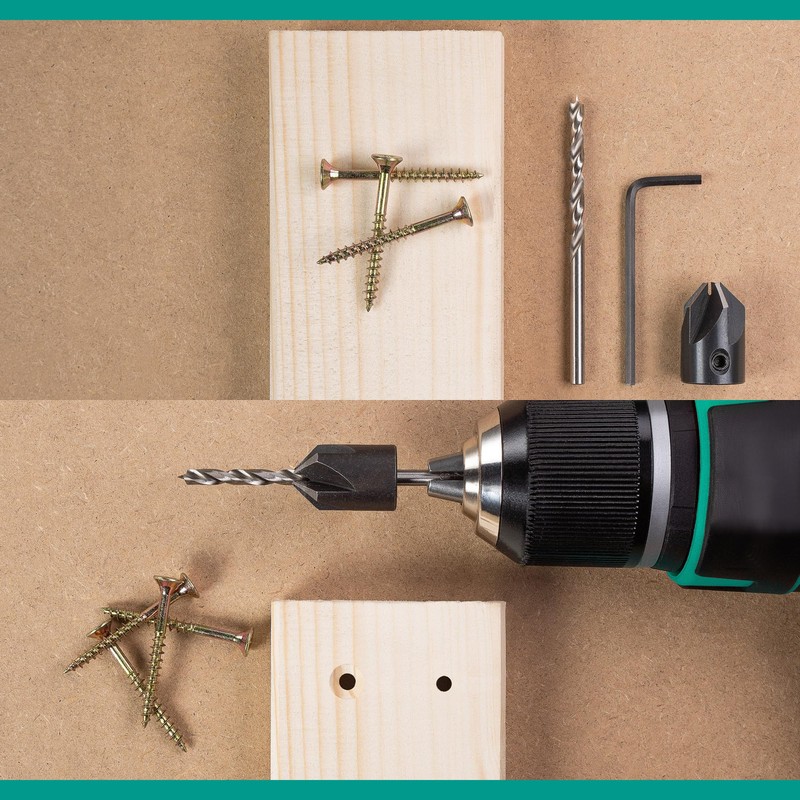 ENT 26518 5-Piece Countersink Set HSS, Diameter (d) 2.5-4.5 mm,