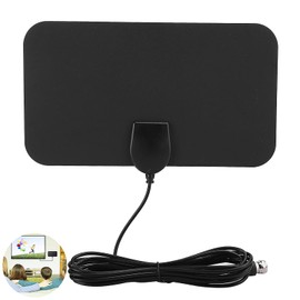 WQEDVN Indoor TV Aerial with Strong Signal UK, Freeview Aerial, Supports HD 4K 1080p Other Resolutions, Space-Saving Design, Easy to Install