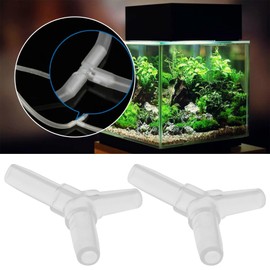 EMSea 30Pcs Y-Type 4mm Aquarium Airline Connector Plastic Tube Splitter for Fish Tank Shrimp Tank Air Tube System Oxygen Pump Accessory