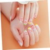 Healvian 12sheets Cherry Leaf Nail Art Stickers Fruit Nail Sticker