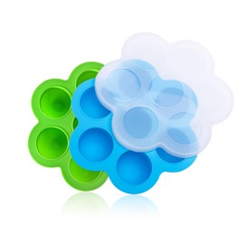 2 PCS Egg Bites Silicone Mold, Sous Vide Egg Bite Maker, Fits Instant Pot 5,6,8 qt Pressure Cooker