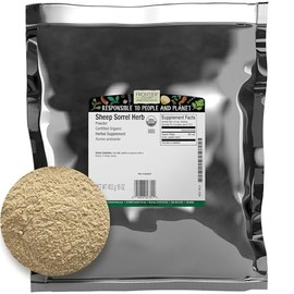 Frontier Co-op Organic Sheep Sorrel Powder, 1lb Bulk Bag - Natural Herbal Powder with Sharp, Tangy Flavor for Herbal Teas and Essiac Blends, Kosher