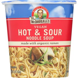 Dr. McDougall's Right Foods Vegan Hot and Sour Ramen, 1.9 Ounce Cups (Pack of 6)