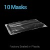 FFG 10-200 FFG Black Disposable Face Masks 3 Ply Non