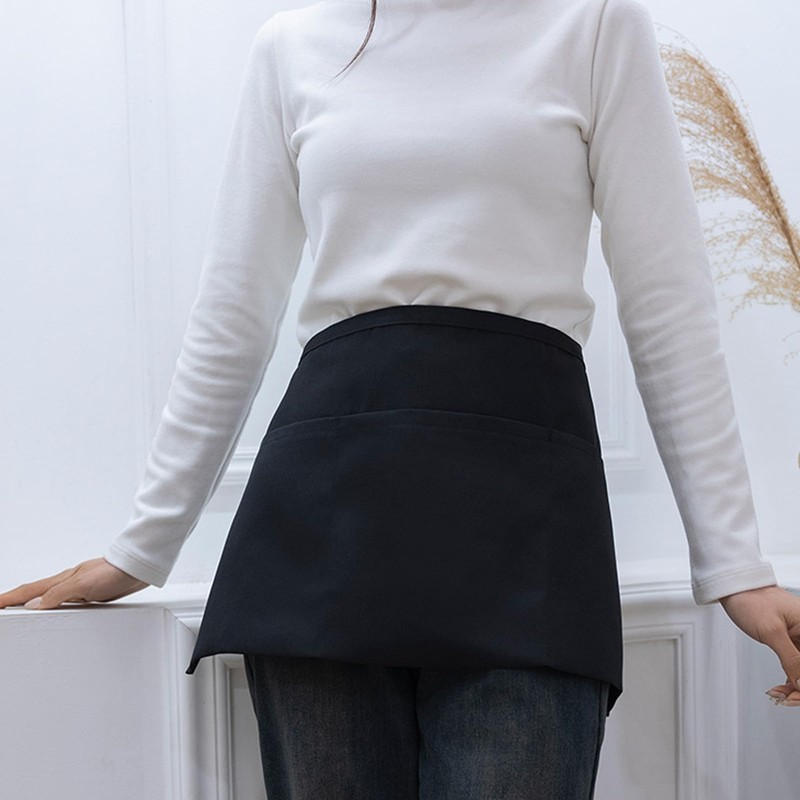 JDRGJTH 20 Pack Server Aprons with 3 Pockets Half Aprons