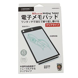 HIDISC HDMPAD85CL 8.5" Electronic Memo Pad (Clear)