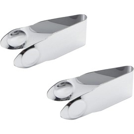 2Pcs Silver 2.8 * 1, Stainless Steel Strawberry Huller Fruit Stem Remover Home Kitchen Tools for Cherry Tomato, Fruit and Vegetable Corers