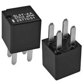 Relay 5L3T-AA (Pack of 2) - 4 Pins 12VDC 20A Automotive Oil Pump Starting Relay