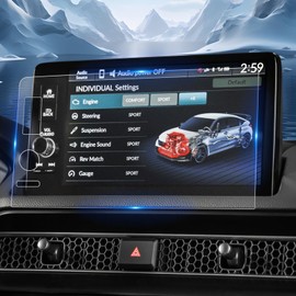 2025 Civic Matte Screen Protector Anti Glare for 2023 2024 2025 Honda Civic Hybrid (Touring/Si/Type R/Sport Touring/Sport Touring) 9" Infotainment Touchscreen Cover Screen Saver 2025 Civic Accessory