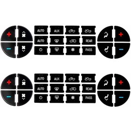 AC Dash Button Repair Kit -Compatible with Chevy, Best for Fixing Ruined Faded A/C Control Buttons - Decal Replacement Fits Select 07-14 GM Vehicles - Car SUV Van Truck Accessories