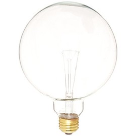 Bulbrite Incandescent G40 Medium Screw Base (E26) Light Bulb, 40 Watt, Clear