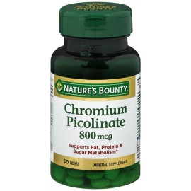 Nature’s Bounty CHROMIUM PICOLINATE  800MCG TAB 50CT NATURE'S BOUNTY
