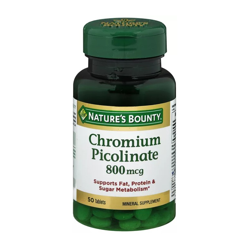 Nature’s Bounty CHROMIUM PICOLINATE 800MCG TAB 50CT NATURE'S BOUNTY